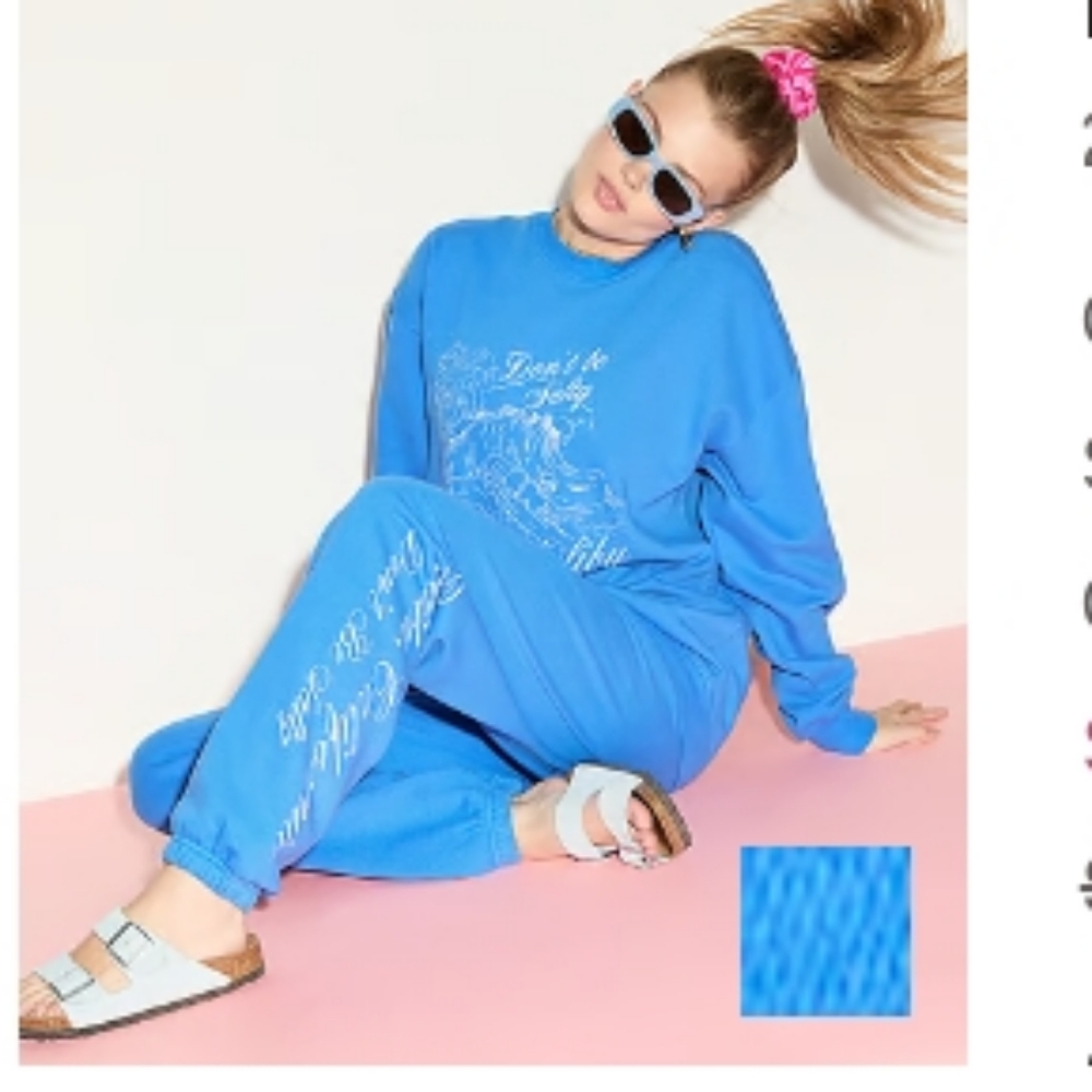 Blue Women's GRAPHIC Sweats - Picture 3 of 3